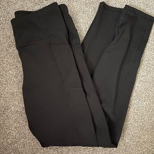 Black pocket leggings M